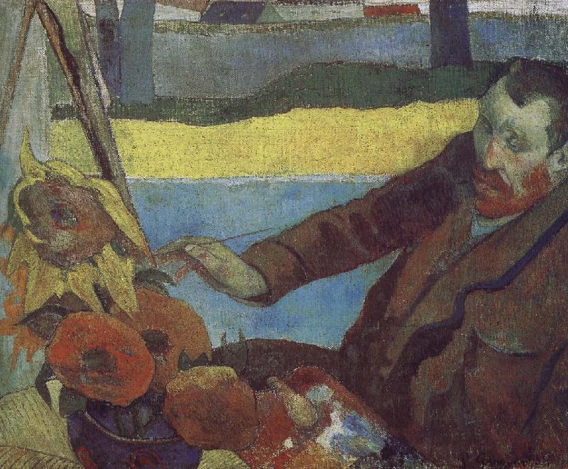 Paul Gauguin Van Gogh painting of sunflowers China oil painting art